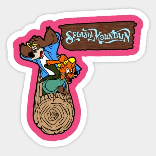 Splash - Mountain - Funny - Character Sticker